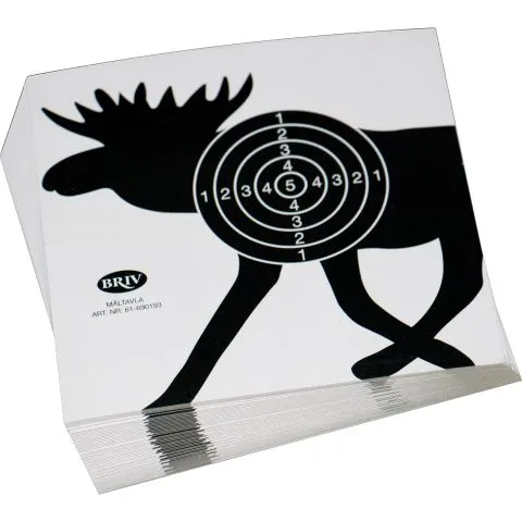 61-690193 BRIV Lasermåltavla älgmotiv, 50-pack Fynd